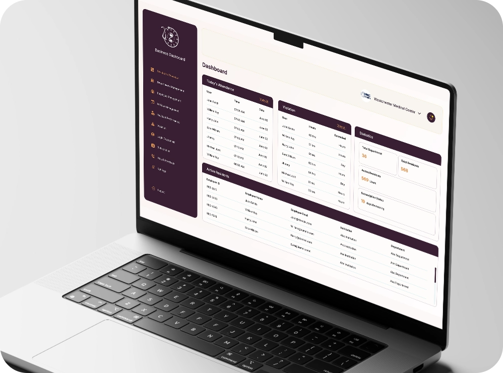 Duty Hour hospital admin dashboard