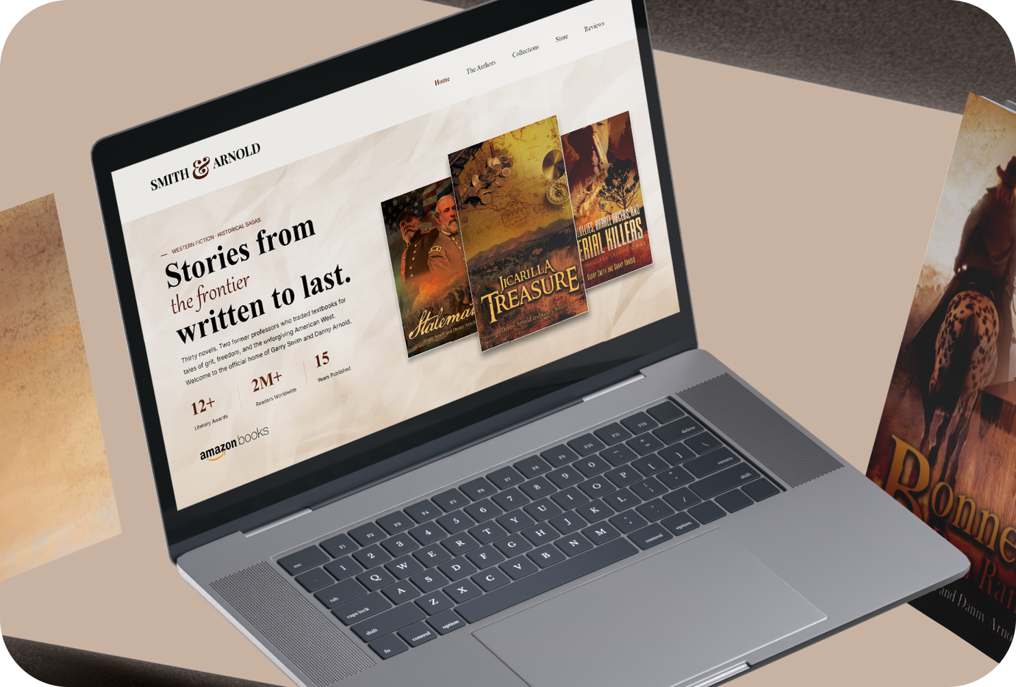 Smith & Arnold website on laptop